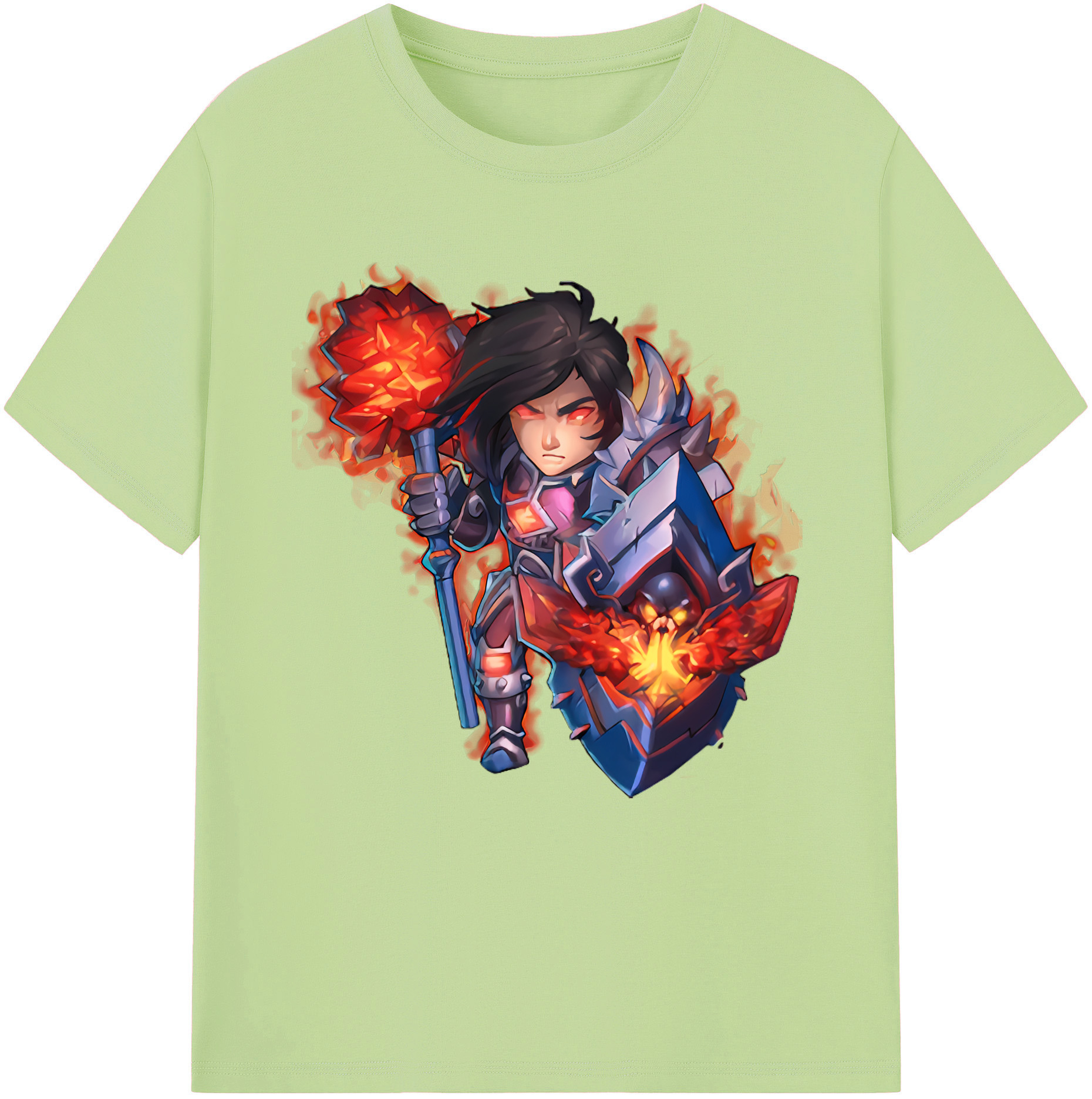リーグ・オブ・レジェンド League of Legends LOL 綿100％半袖Tシャツ（フロントプリント）